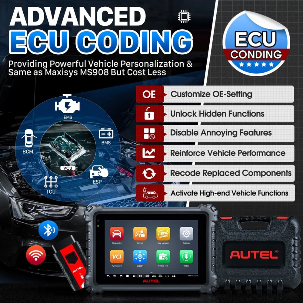Autel MaxiCom MK906 Pro Coding Full System Diagnostic Scanner Tool - Picture 5 of 15